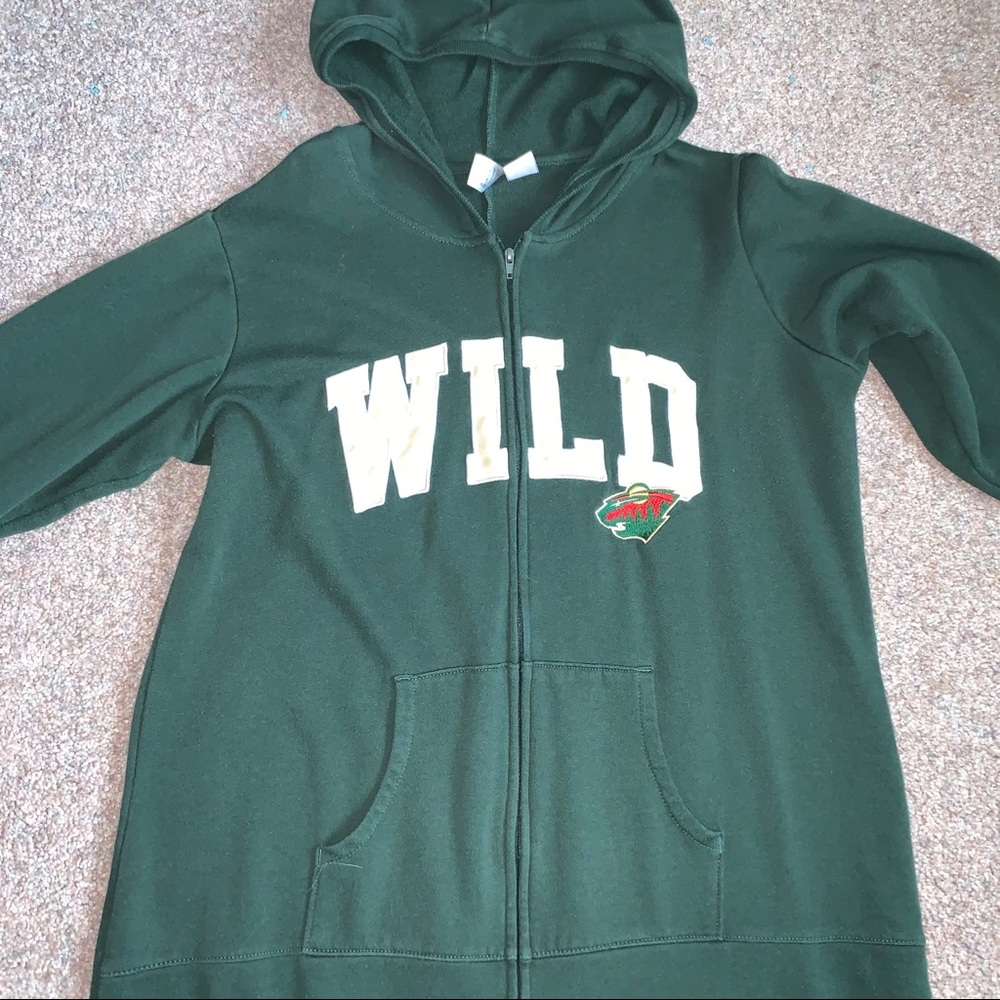 NHL Wild Green Hooded Pajama Onesie - Picture 3 of 7